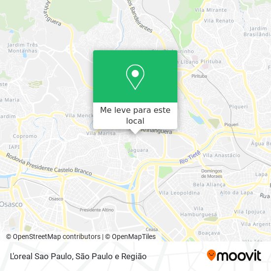 L'oreal Sao Paulo mapa