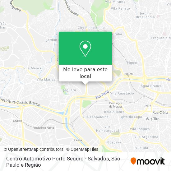Centro Automotivo Porto Seguro - Salvados mapa