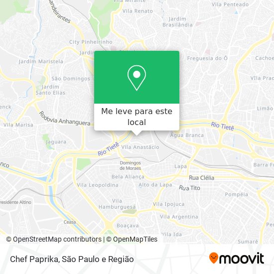 Chef Paprika mapa
