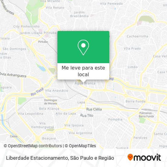 Liberdade Estacionamento mapa