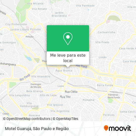 Motel Guarujá mapa