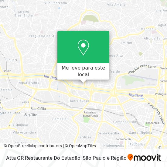 Atta GR Restaurante Do Estadão mapa