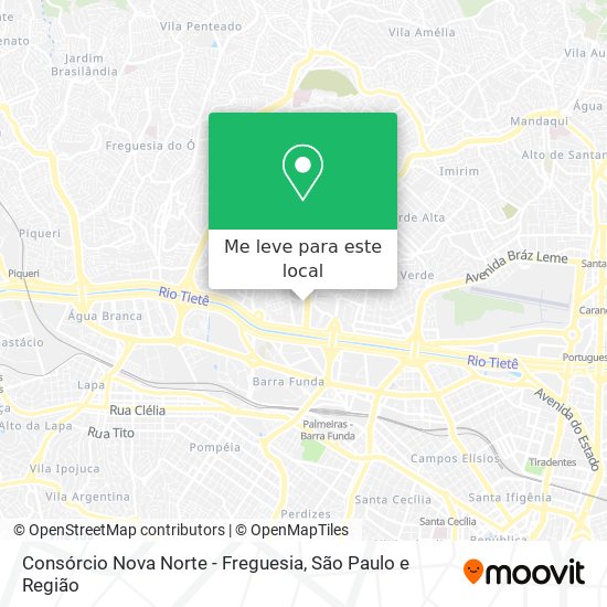 Consórcio Nova Norte - Freguesia mapa