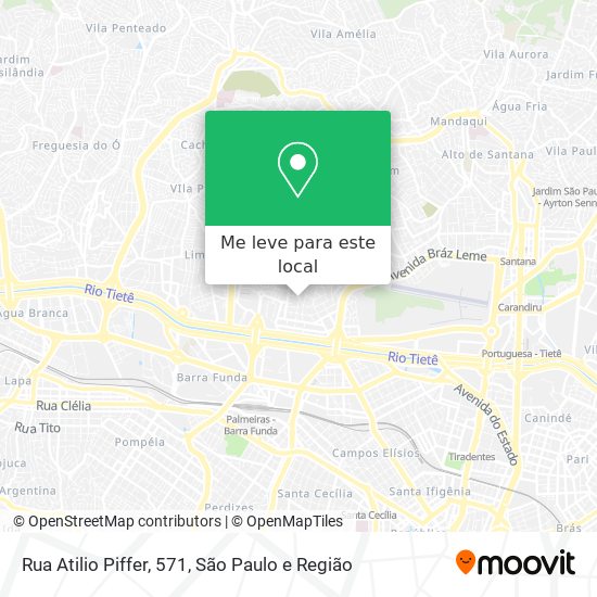 Rua Atilio Piffer, 571 mapa