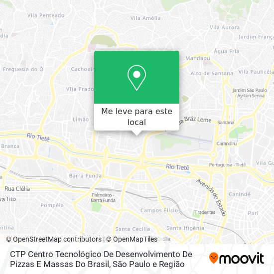 CTP Centro Tecnológico De Desenvolvimento De Pizzas E Massas Do Brasil mapa