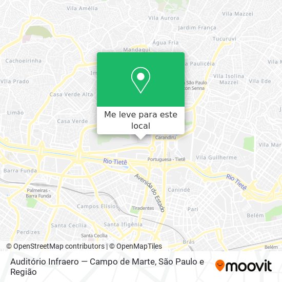 Auditório Infraero — Campo de Marte mapa