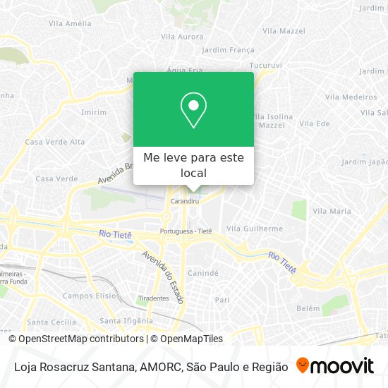Loja Rosacruz Santana, AMORC mapa