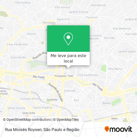 Rua Moisés Roysen mapa