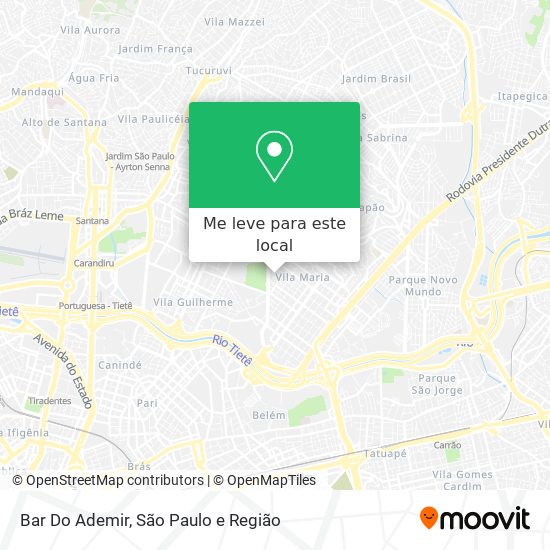 Bar Do Ademir mapa
