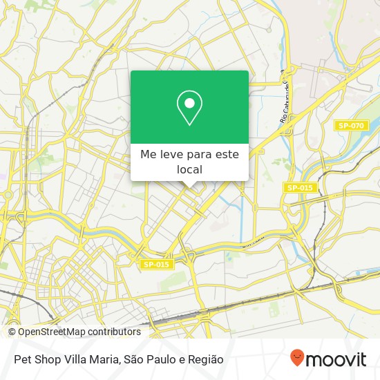 Pet Shop Villa Maria mapa