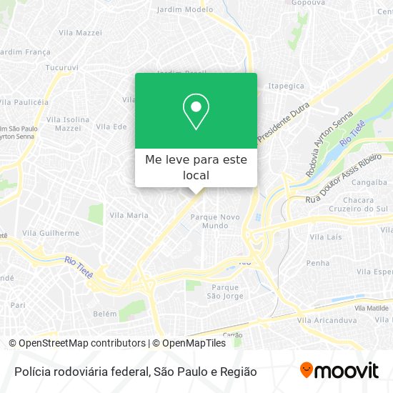 Polícia rodoviária federal mapa