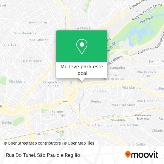 Rua Do Tunel mapa