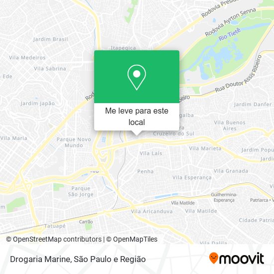 Drogaria Marine mapa