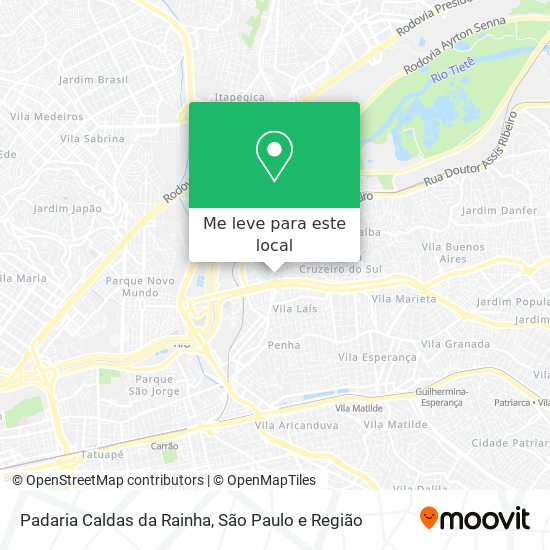Padaria Caldas da Rainha mapa