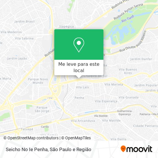 Seicho No Ie Penha mapa