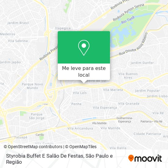 Styrobia Buffet E Salão De Festas mapa