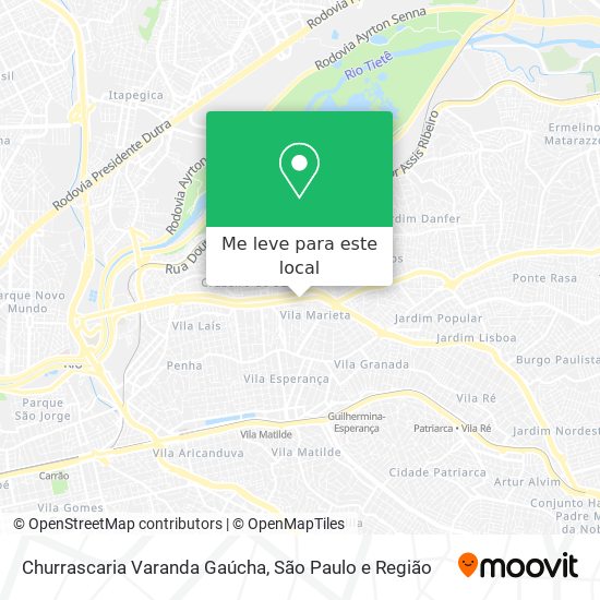 Churrascaria Varanda Gaúcha mapa