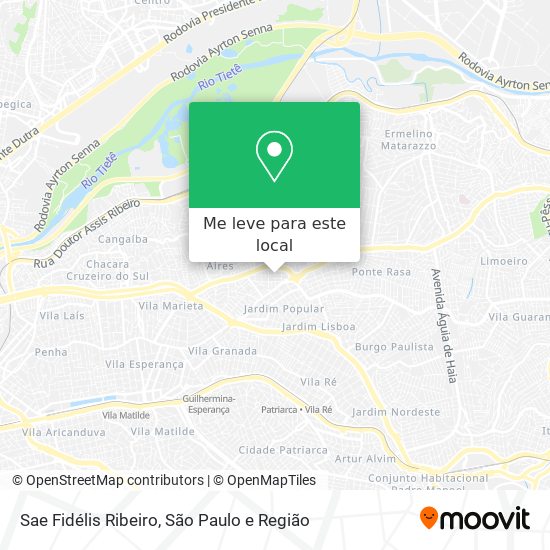 Sae Fidélis Ribeiro mapa