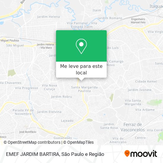 EMEF JARDIM BARTIRA mapa