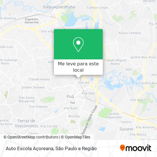 Auto Escola Açoreana mapa