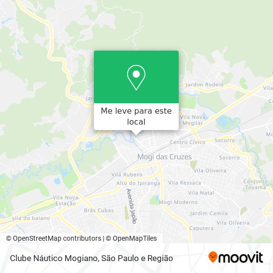 Clube Náutico Mogiano mapa