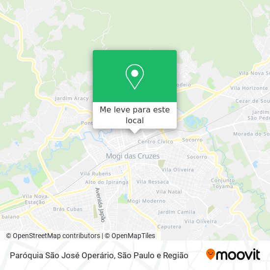 Paróquia São José Operário mapa