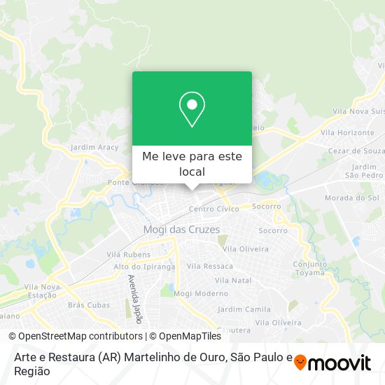 Arte e Restaura (AR) Martelinho de Ouro mapa