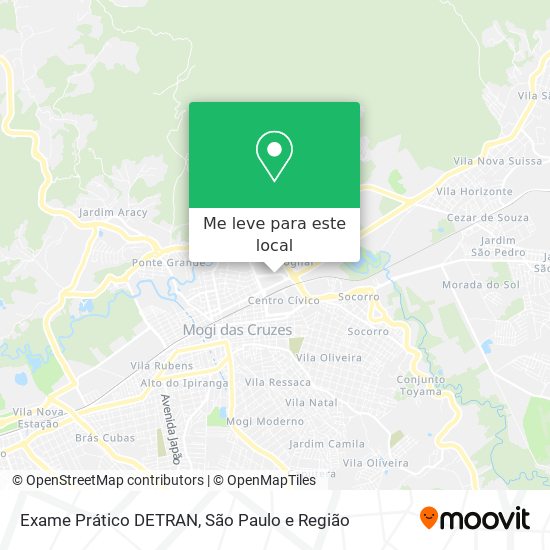 Exame Prático DETRAN mapa