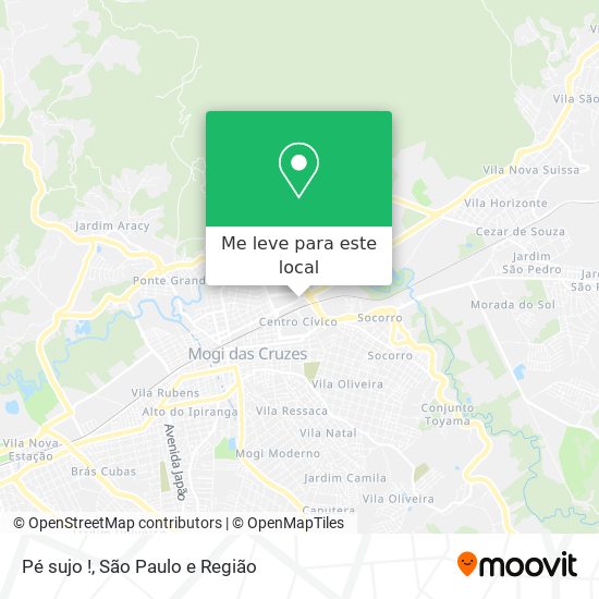 Pé sujo ! mapa