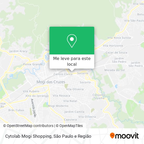 Cytolab Mogi Shopping mapa