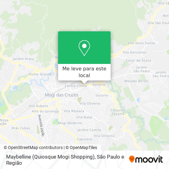 Maybelline (Quiosque Mogi Shopping) mapa