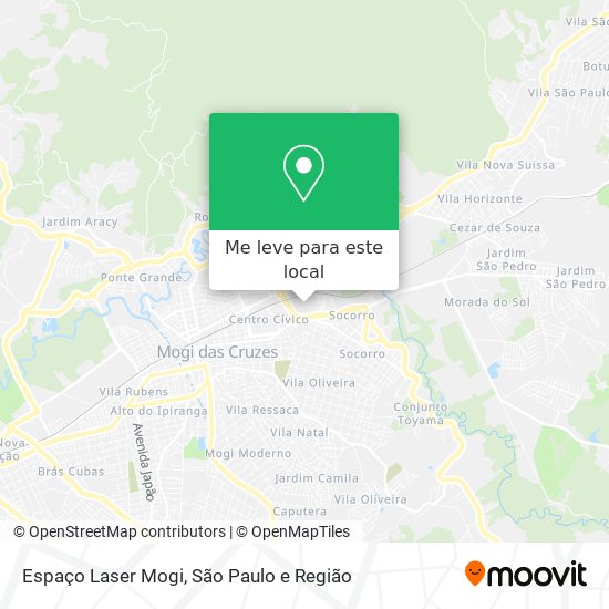 Espaço Laser Mogi mapa
