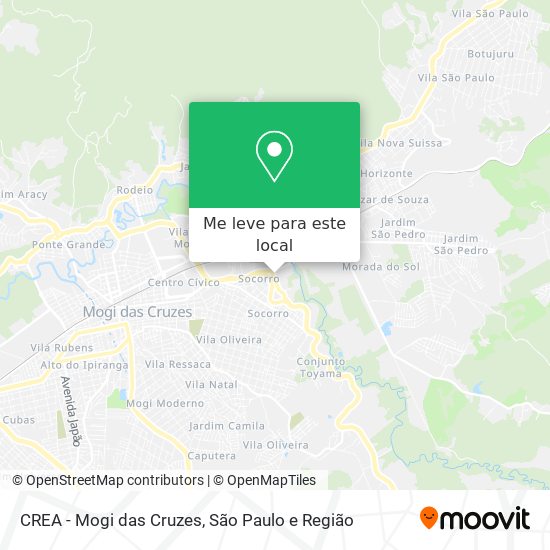 CREA - Mogi das Cruzes mapa