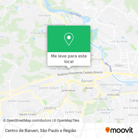 Centro de Barueri mapa