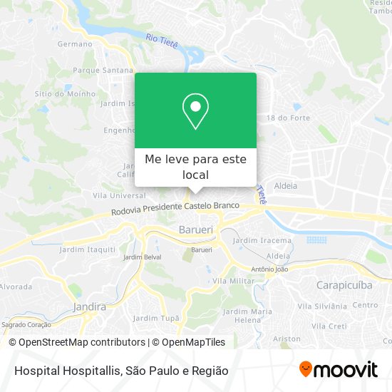 Hospital Hospitallis mapa