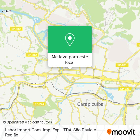 Labor Import Com. Imp. Exp. LTDA mapa