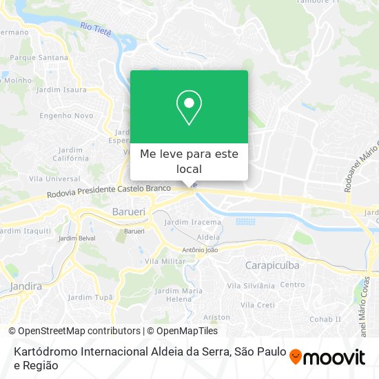 Kartódromo Internacional Aldeia da Serra mapa