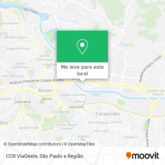 CCR ViaOeste mapa