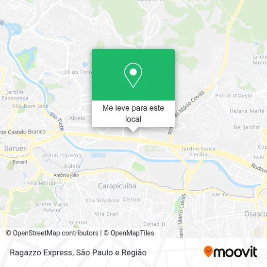 Ragazzo Express mapa