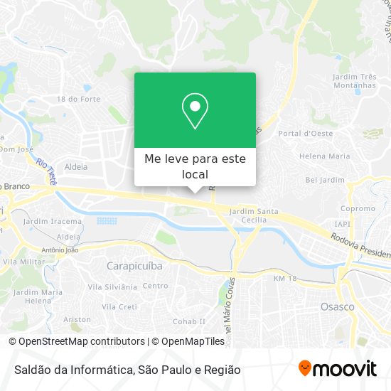 Saldão da Informática mapa