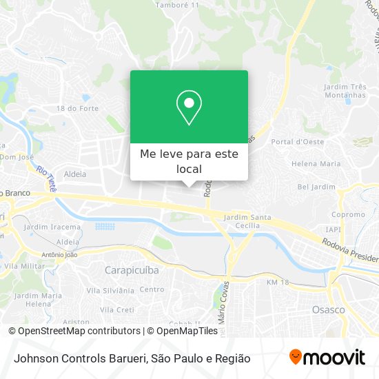 Johnson Controls Barueri mapa