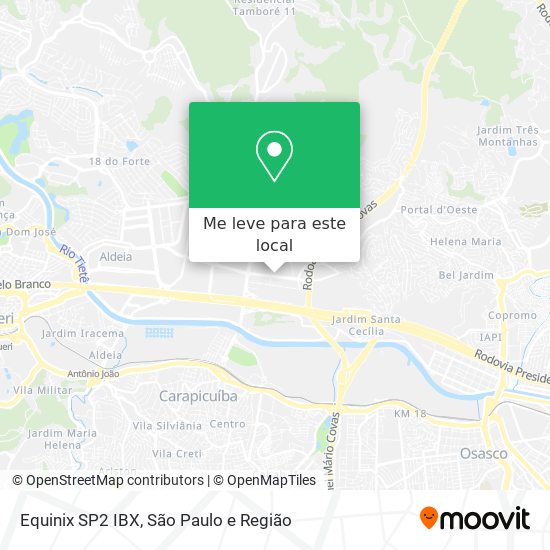 Equinix SP2 IBX mapa