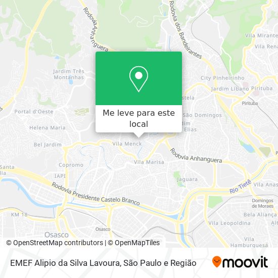 EMEF Alipio da Silva Lavoura mapa