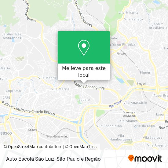 Auto Escola São Luiz mapa