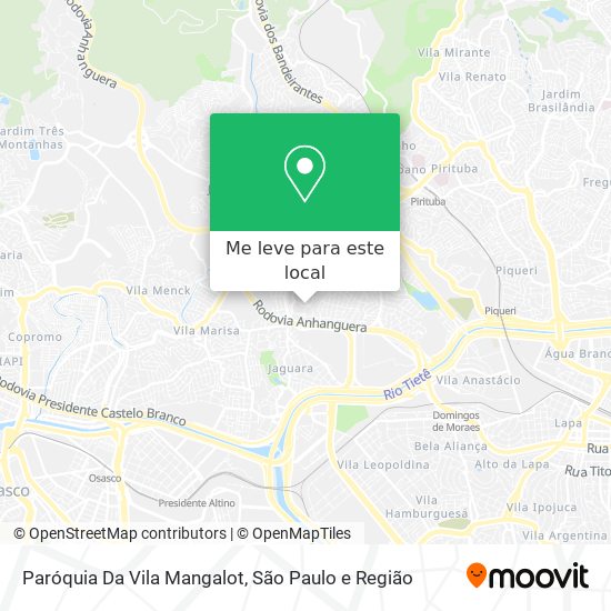 Paróquia Da Vila Mangalot mapa