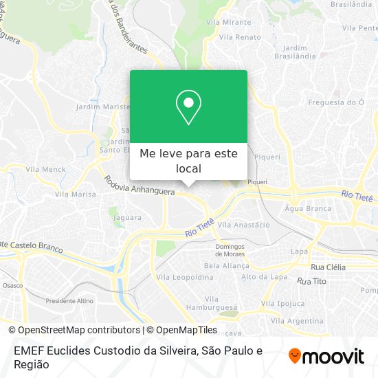 EMEF Euclides Custodio da Silveira mapa
