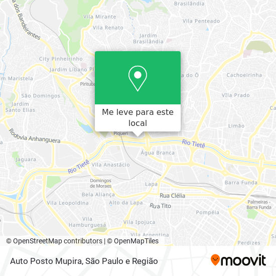 Auto Posto Mupira mapa