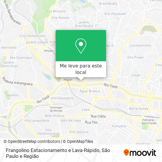 Frangolino Estacionamento e Lava-Rápido mapa