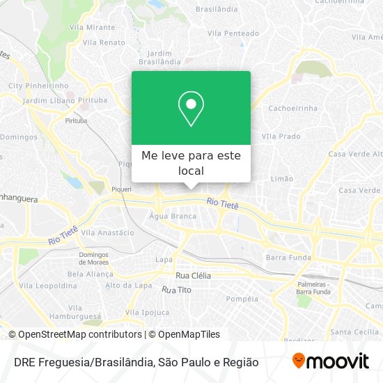 DRE Freguesia/Brasilândia mapa
