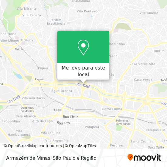 Armazém de Minas mapa